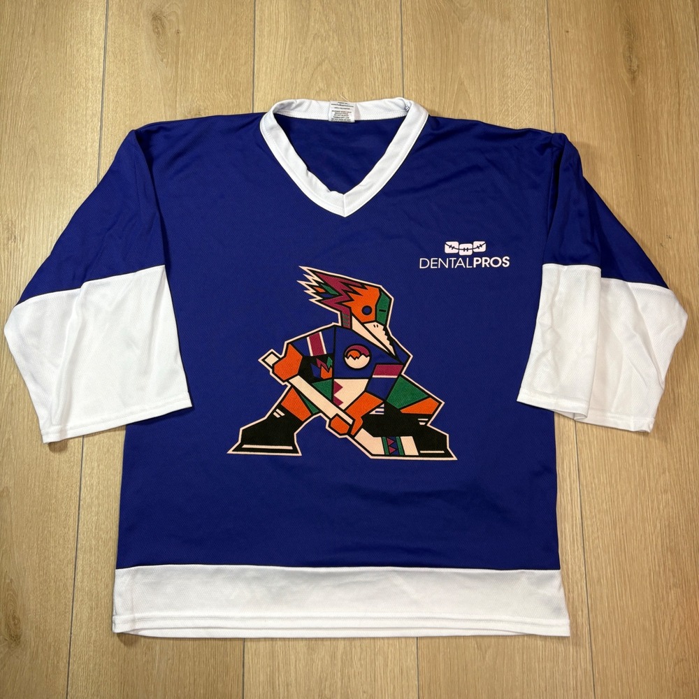 Tucson Roadrunners AHL Hockey Jersey Youth 14-16 Blue Coyotes Utah Mammoth